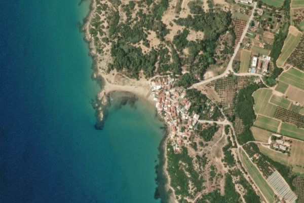 Imagen de satélite del entorno de Arkoudi
