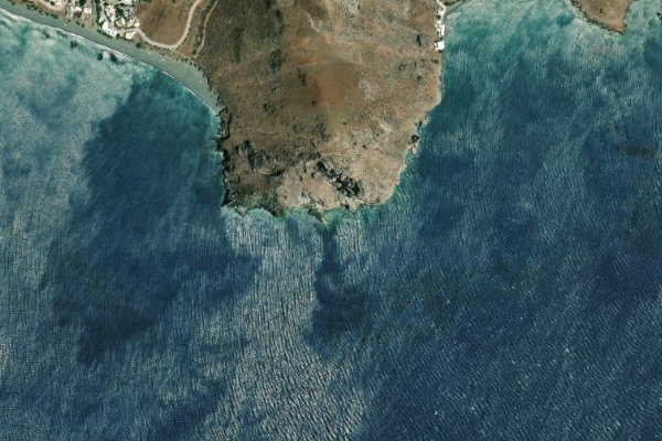 Imagen de satélite del entorno de Ákra Kefála