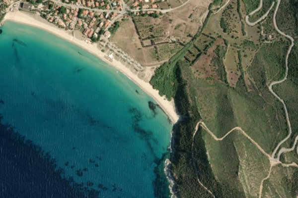 Image satellite des environs de Riu Solanas