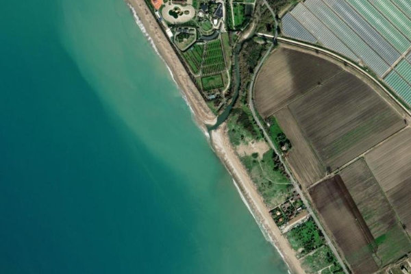 Image satellite des environs de Tusciano