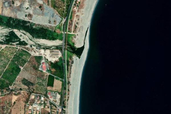 Image satellite des environs de Bonamico