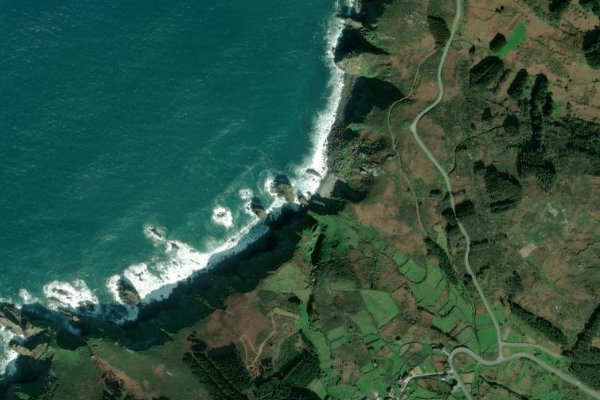 Image satellite des environs de Ferrol · secteur d’embouchure 5