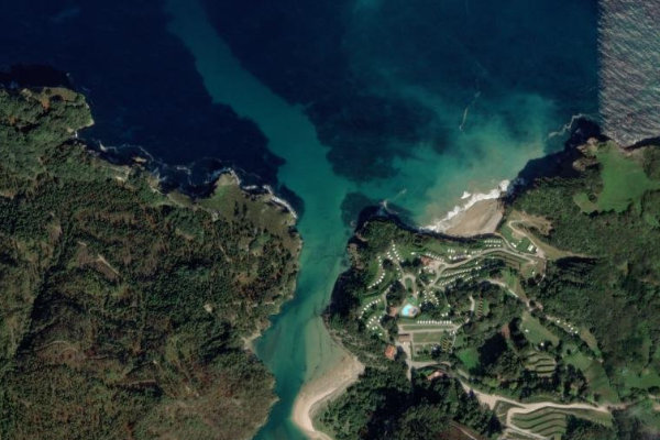 Image satellite des environs de Río Deva