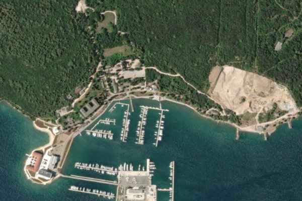 Image satellite des environs de Padulj