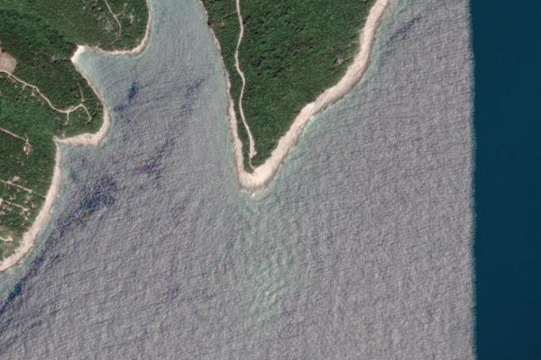 Image satellite des environs de Duga Uvala
