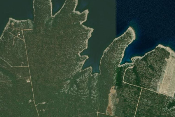 Image satellite des environs de Basina
