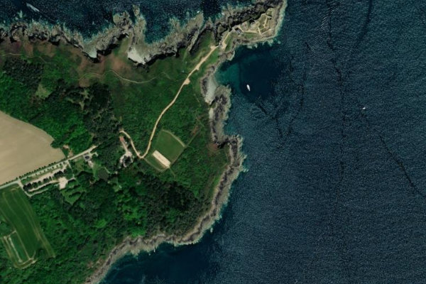 Image satellite des environs de Pointe de la Cierge