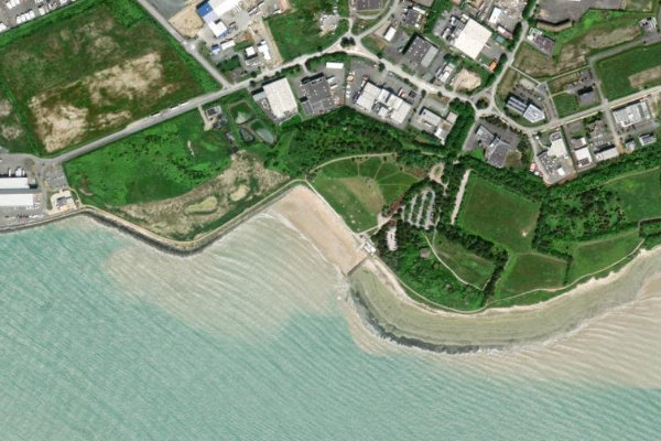 Image satellite des environs de Plage de Chef de Baie