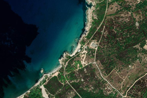 Image satellite des environs de Sainte-Restitude
