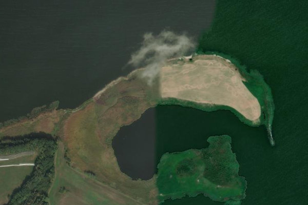 Image satellite des environs de Balm