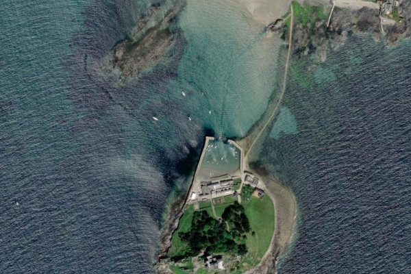 Image satellite des environs de Great Hogus