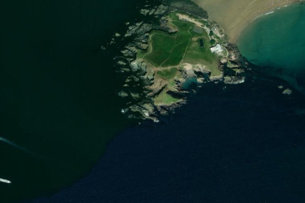 Image satellite des environs de Burgh Point