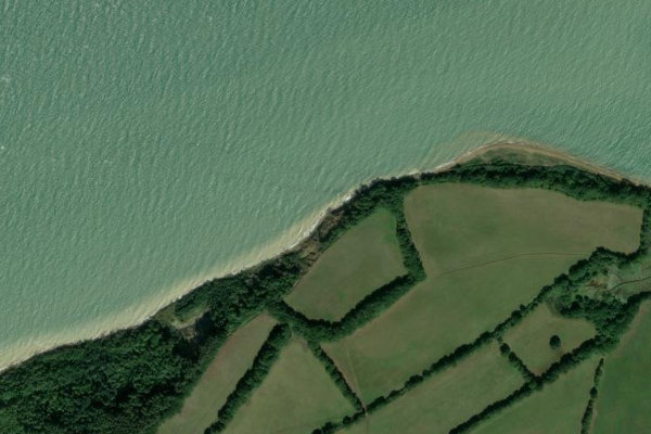 Image satellite des environs de Hamstead Ledge