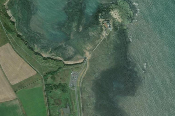 Image satellite des environs de Curry's Point