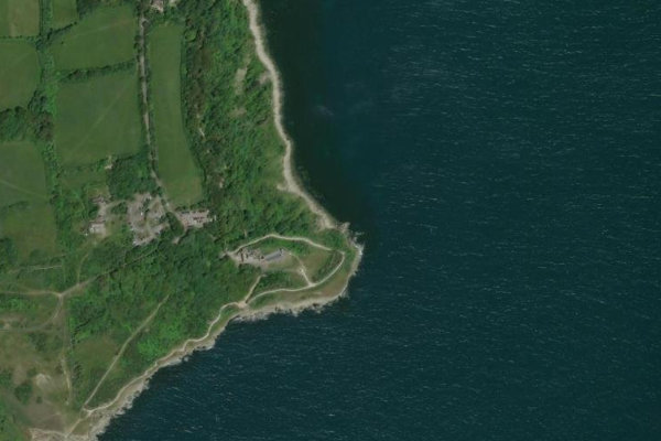 Image satellite des environs de Durlston Head