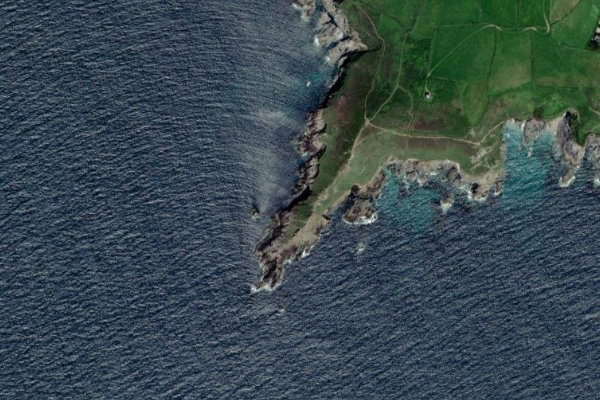 Image satellite des environs de Cudden Point