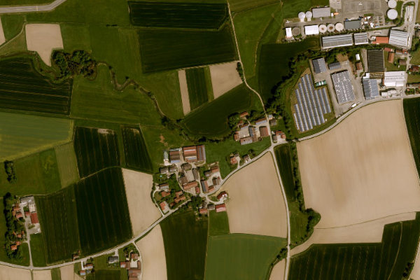 Image satellite des environs de Rott (Eggenfelden)