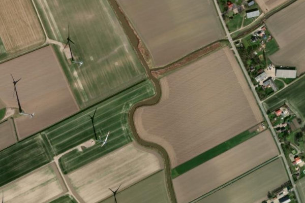 Image satellite des environs de Neufelder Fleet