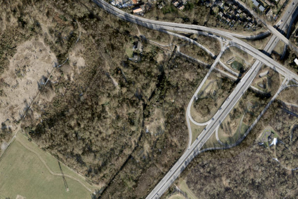 Image satellite des environs de Glinder Au