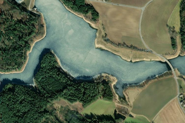 Image satellite des environs de Liebensteinspeicher