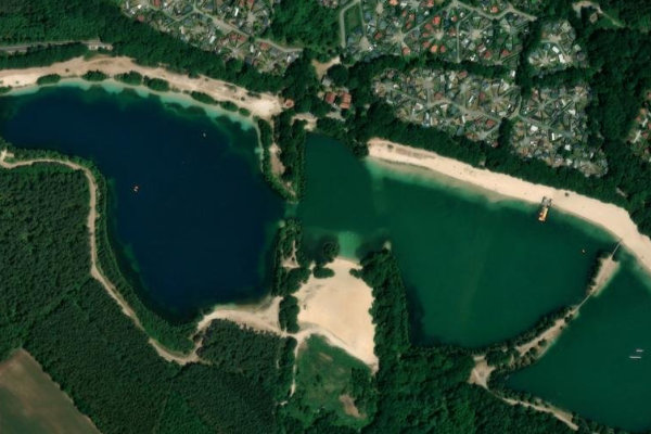 Image satellite des environs de Dankern See