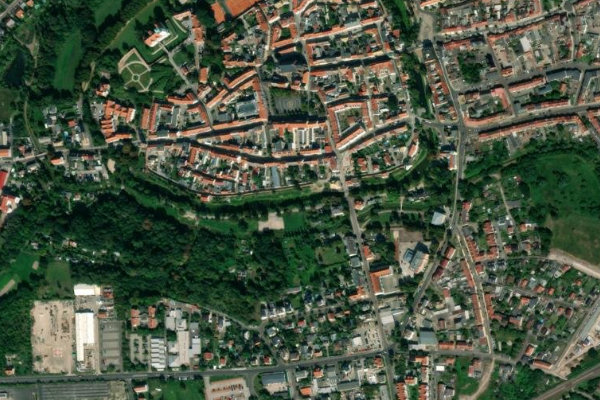 Image satellite des environs de Wallgraben (Delitzsch)