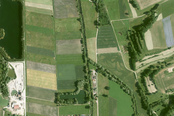 Image satellite des environs de Mindel (Burtenbach)