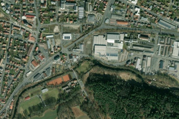 Image satellite des environs de Rodach (Kronach)