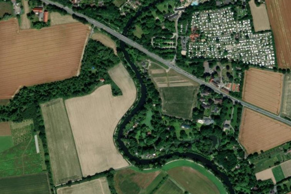 Image satellite des environs de Werse (Münster)