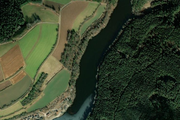 Image satellite des environs de Pfreimdstausee Trausnitz