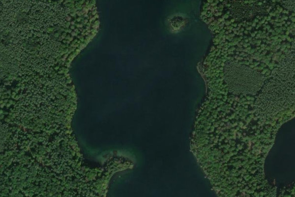 Image satellite des environs de Nehmitzsee