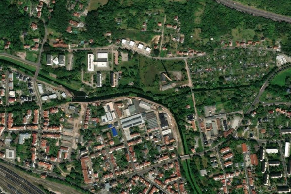 Image satellite des environs de Hörsel (Eisenach)