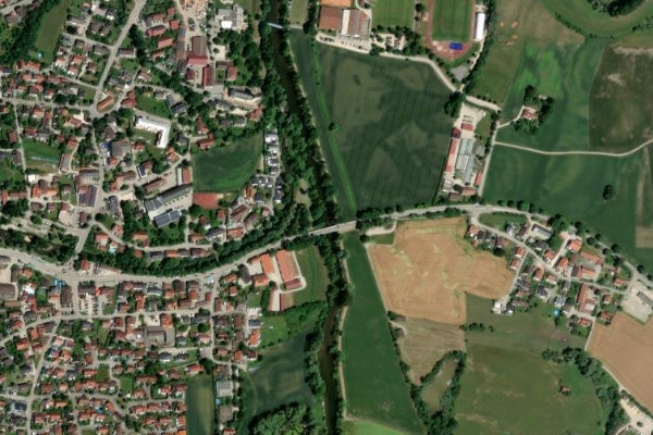 Image satellite des environs de Amper (Allershausen)