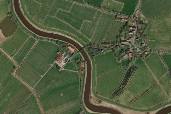Image satellite des environs de Leda (Amdorf)
