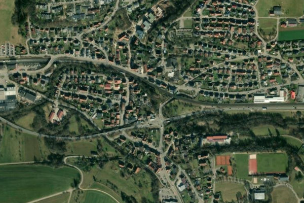 Image satellite des environs de Rems (Böbingen/Rems)