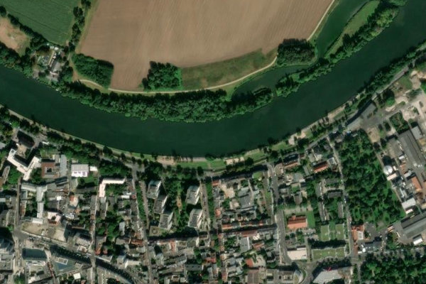 Image satellite des environs de Main (Offenbach)