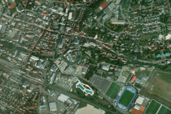 Image satellite des environs de Elsenz (Sinsheim)