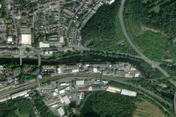 Image satellite des environs de Lenne (Iserlohn)