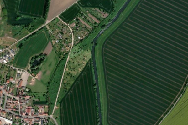 Image satellite des environs de Unstrut (Oldisleben-Heldrungen)