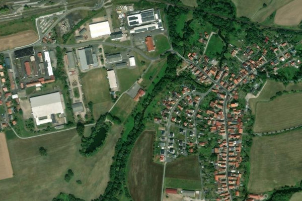 Image satellite des environs de Hasel (Einhausen)