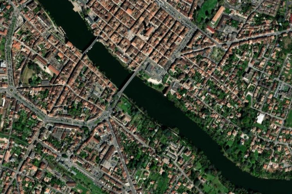 Image satellite des environs de Lot (Villeneuve-sur-Lot)