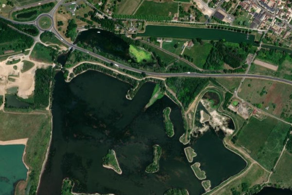 Image satellite des environs de le Cher (Seigy)
