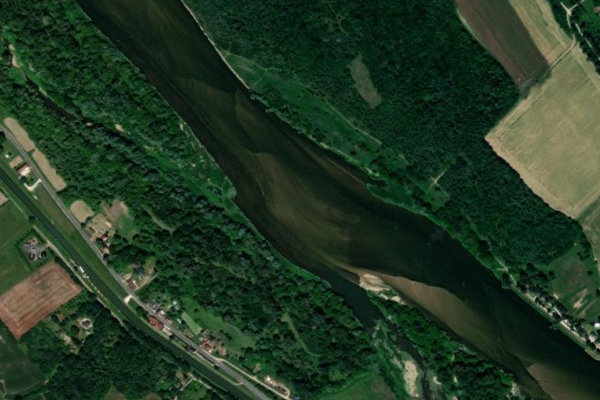 Image satellite des environs de la Loire (Briare)