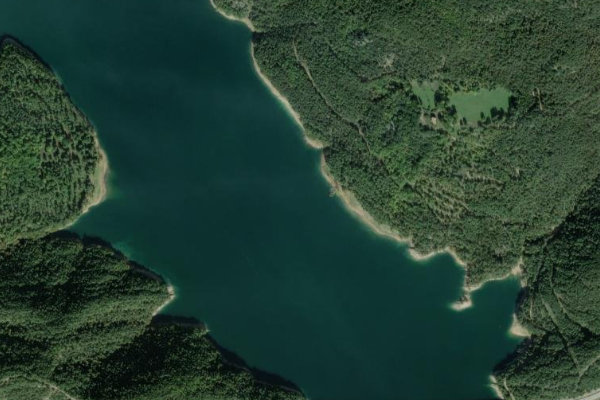Image satellite des environs de Embalse de La Baells