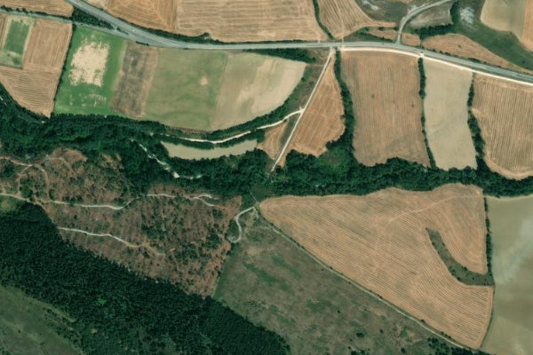 Image satellite des environs de Erro, río