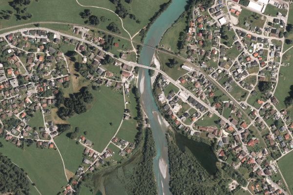Image satellite des environs de Lech (Pflach)