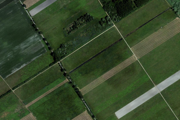 Image satellite des environs de Hansag (Andau)