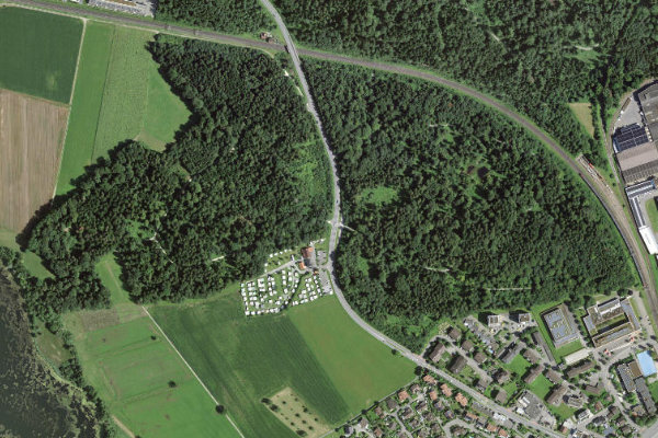 Image satellite des environs de Mauensee