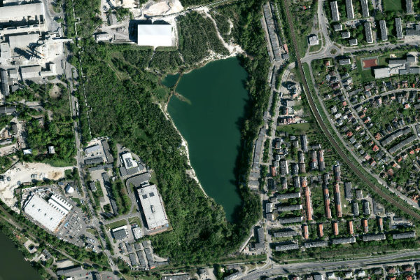 Image satellite des environs de Kamionka Odra 1 – Opole (wyrobisko pomarglowe)