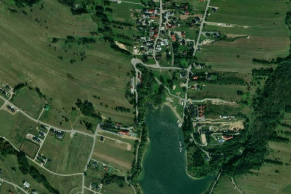 Image satellite des environs de Jezioro Czorsztyńskie – Kluszkowce / Huba